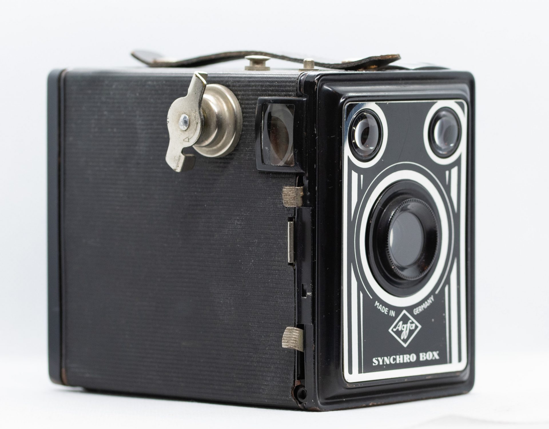Agfa Vintage Agfa Synchro Box Camera Made IN Germany Black 